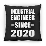 Industrial Engineer Since 2020 - Throw Pillow Black
