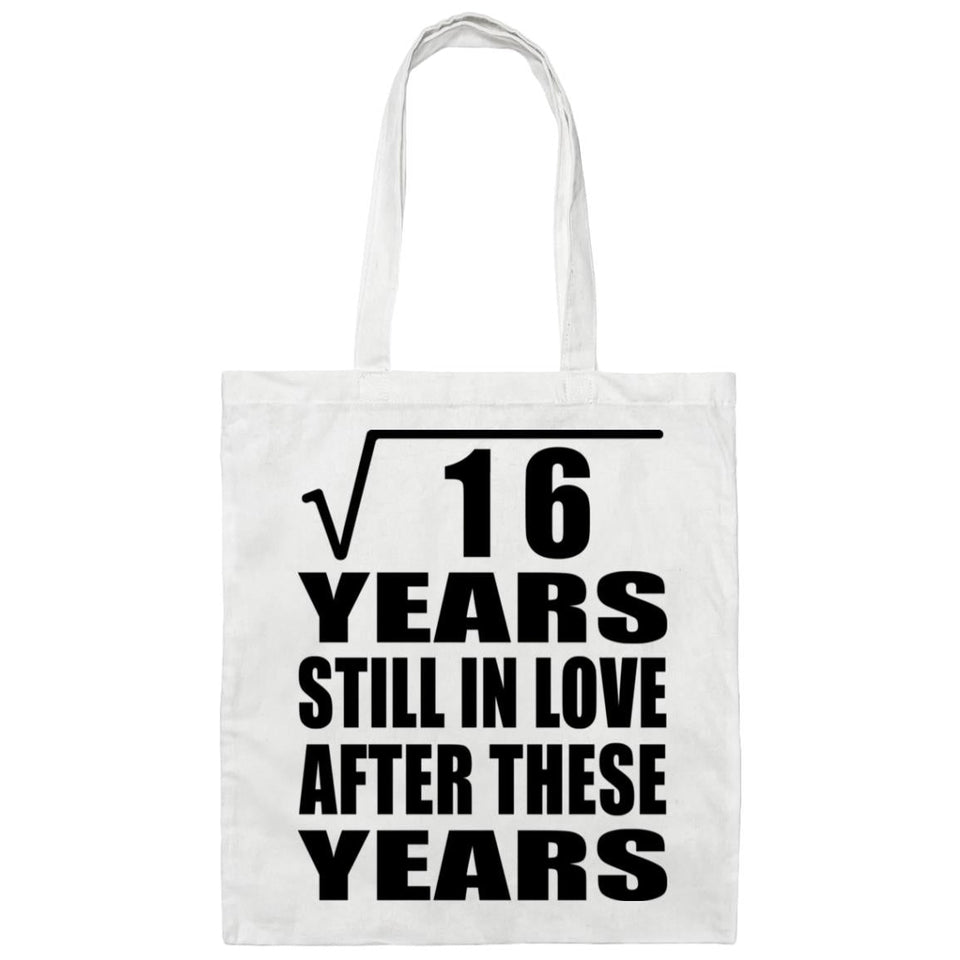 4th Anniversary Square Root of 16 Years Still In Love - Tote Bag White