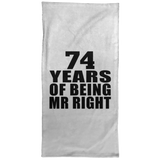 74th Anniversary 74 Years Of Being Mr Right - Hand Towel