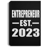 Entrepreneur Established EST. 2023 - Canvas Portrait