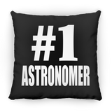Number One #1 Astronomer - Throw Pillow Black