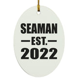 Seaman Established EST. 2022 - Oval Ornament