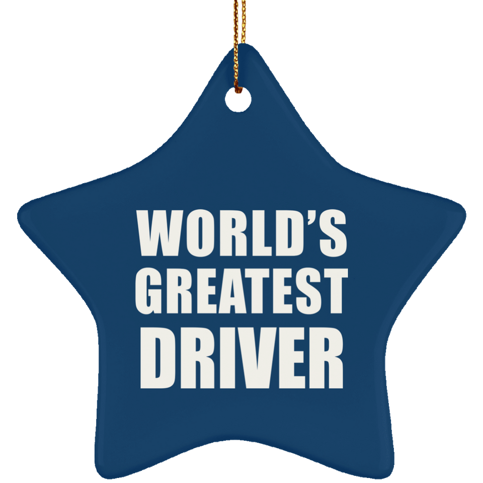 World's Greatest Driver - Star Ornament