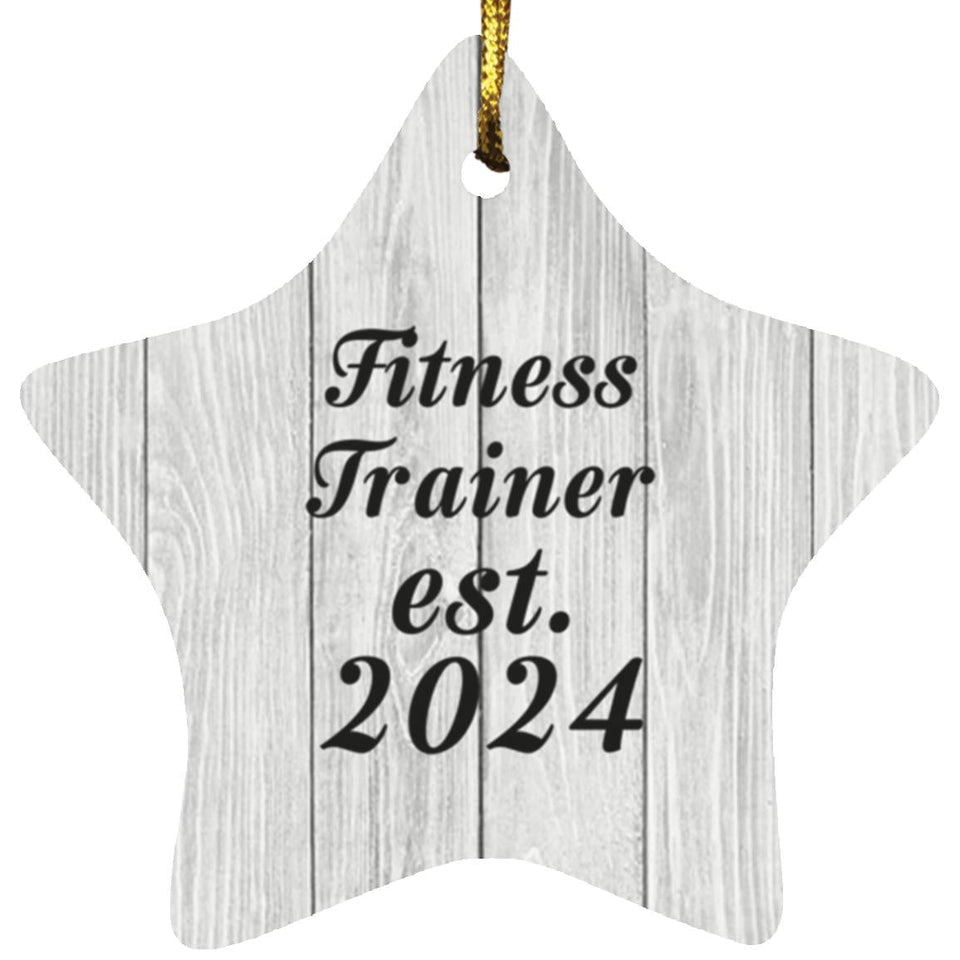 Fitness Trainer Established Est. 2024 - Star Ornament F