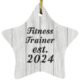 Fitness Trainer Established Est. 2024 - Star Ornament F