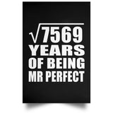 87th Anniversary Square Root of 7569 Years of Mr Perfect - Poster Portrait