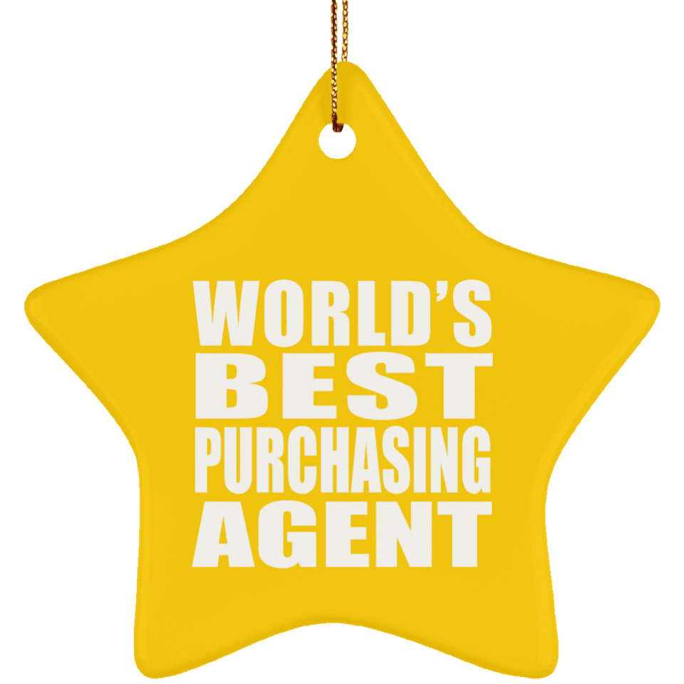 World's Best Purchasing Agent - Star Ornament