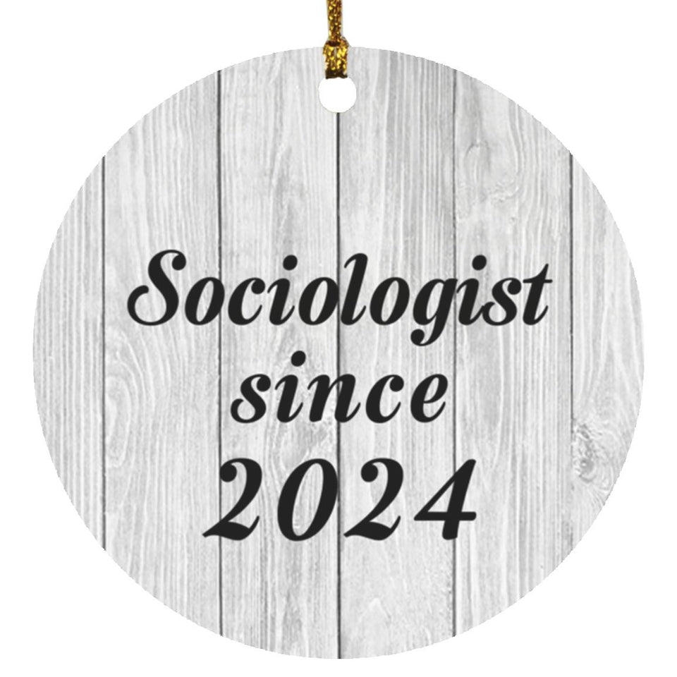 Sociologist Since 2024 - Circle Ornament F