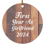First Year As Girlfriend 2024 - Circle Ornament E