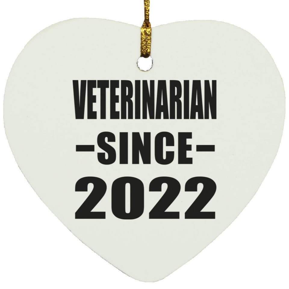 Veterinarian Since 2022 - Heart Ornament
