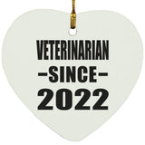 Veterinarian Since 2022 - Heart Ornament
