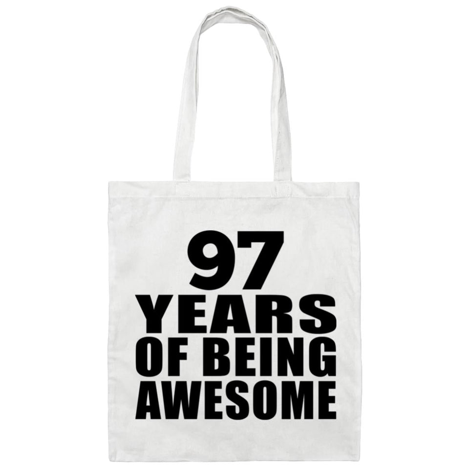 97th Birthday 97 Years Of Being Awesome - Tote Bag White
