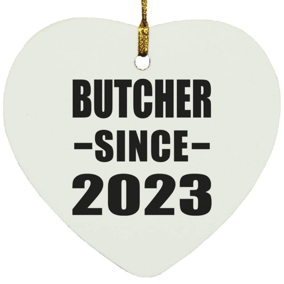 Butcher Since 2023 - Heart Ornament