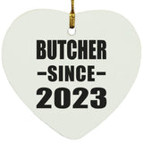 Butcher Since 2023 - Heart Ornament