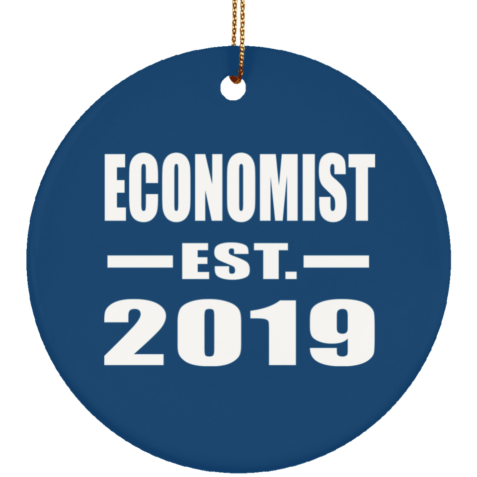 Economist Established EST. 2019 - Circle Ornament