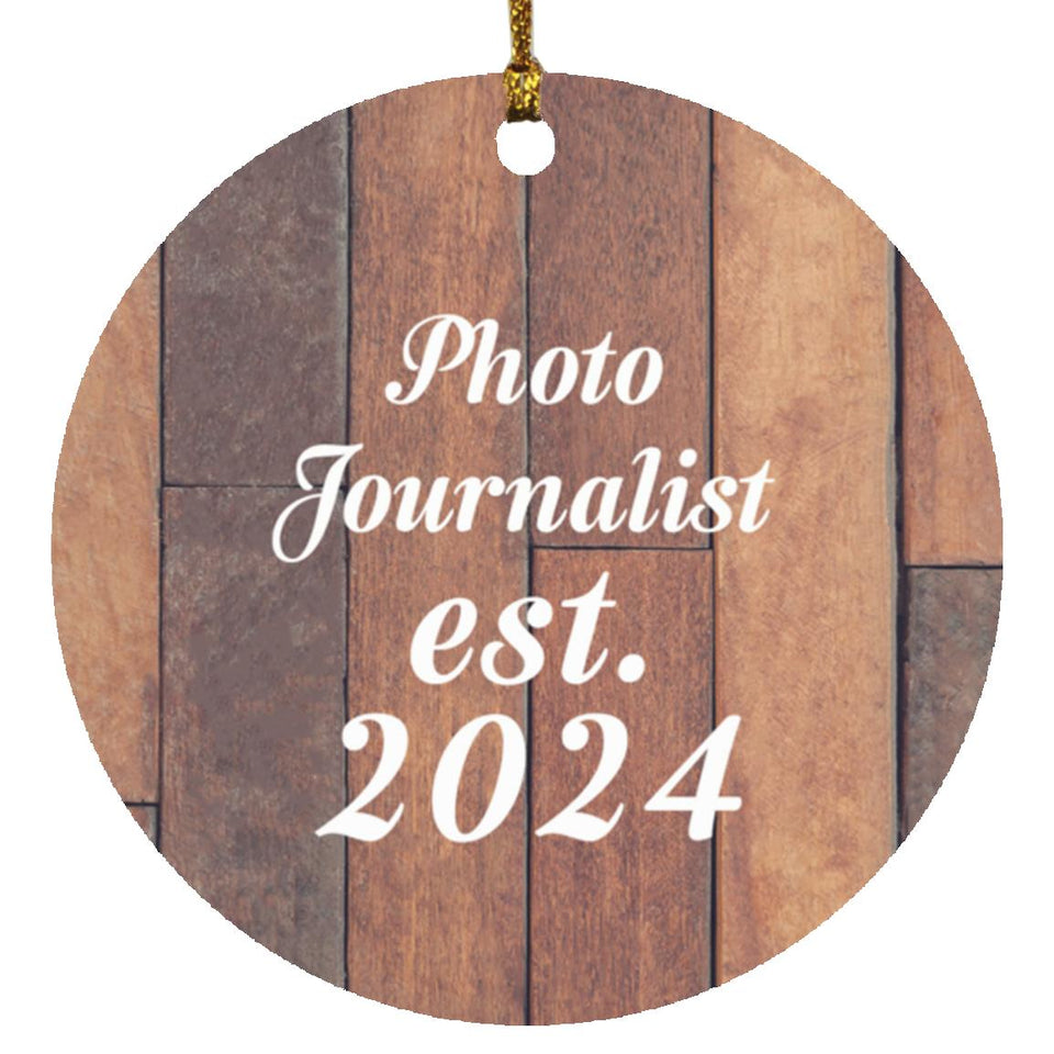 Photo Journalist Established Est. 2024 - Circle Ornament E
