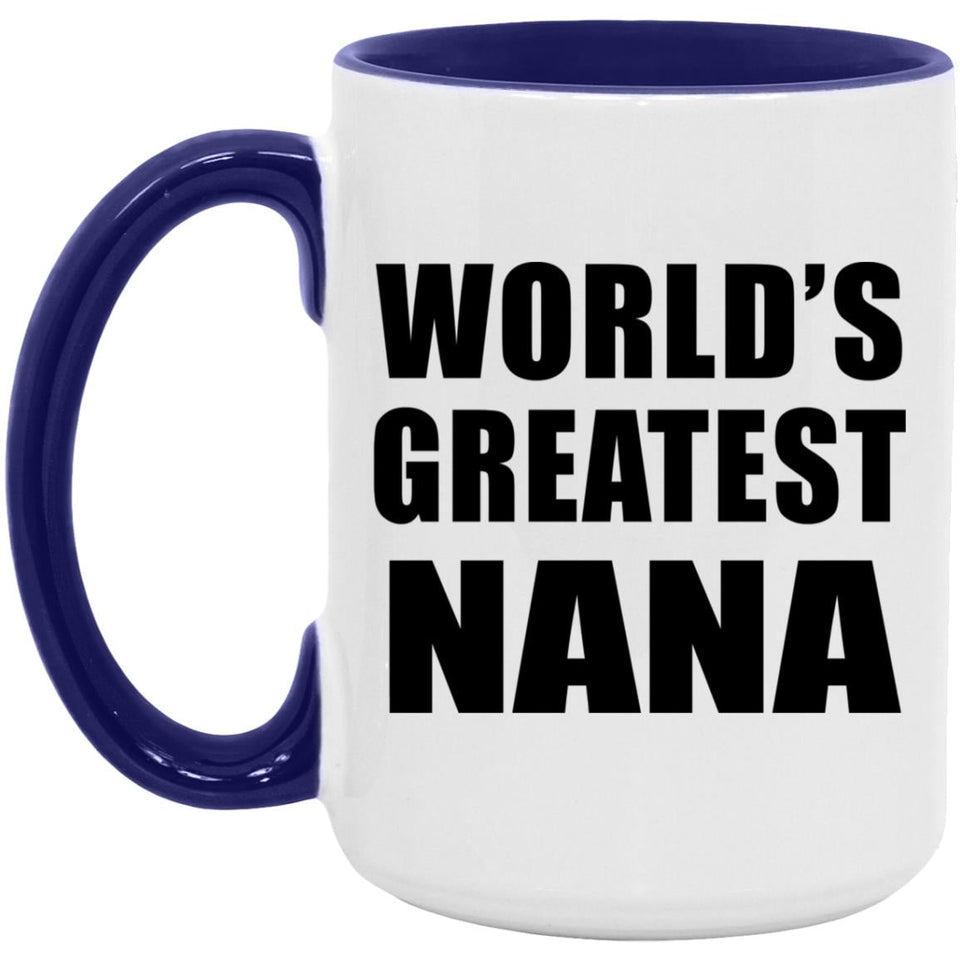 World's Greatest Nana - 15oz Accent Mug Purple