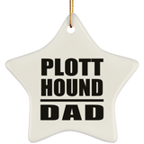 Plott Hound Dad - Star Ornament