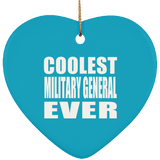 Coolest Military General Ever - Heart Ornament