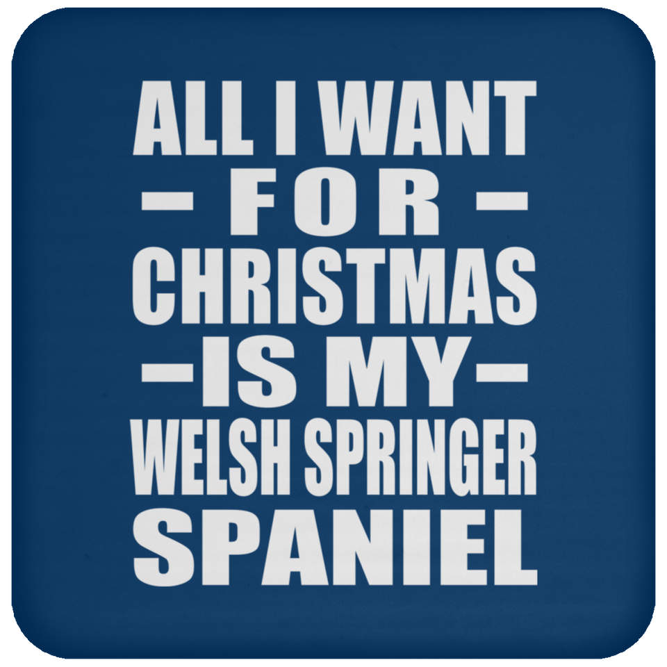 All I Want For Christmas Is My Welsh Springer Spaniel - Coaster