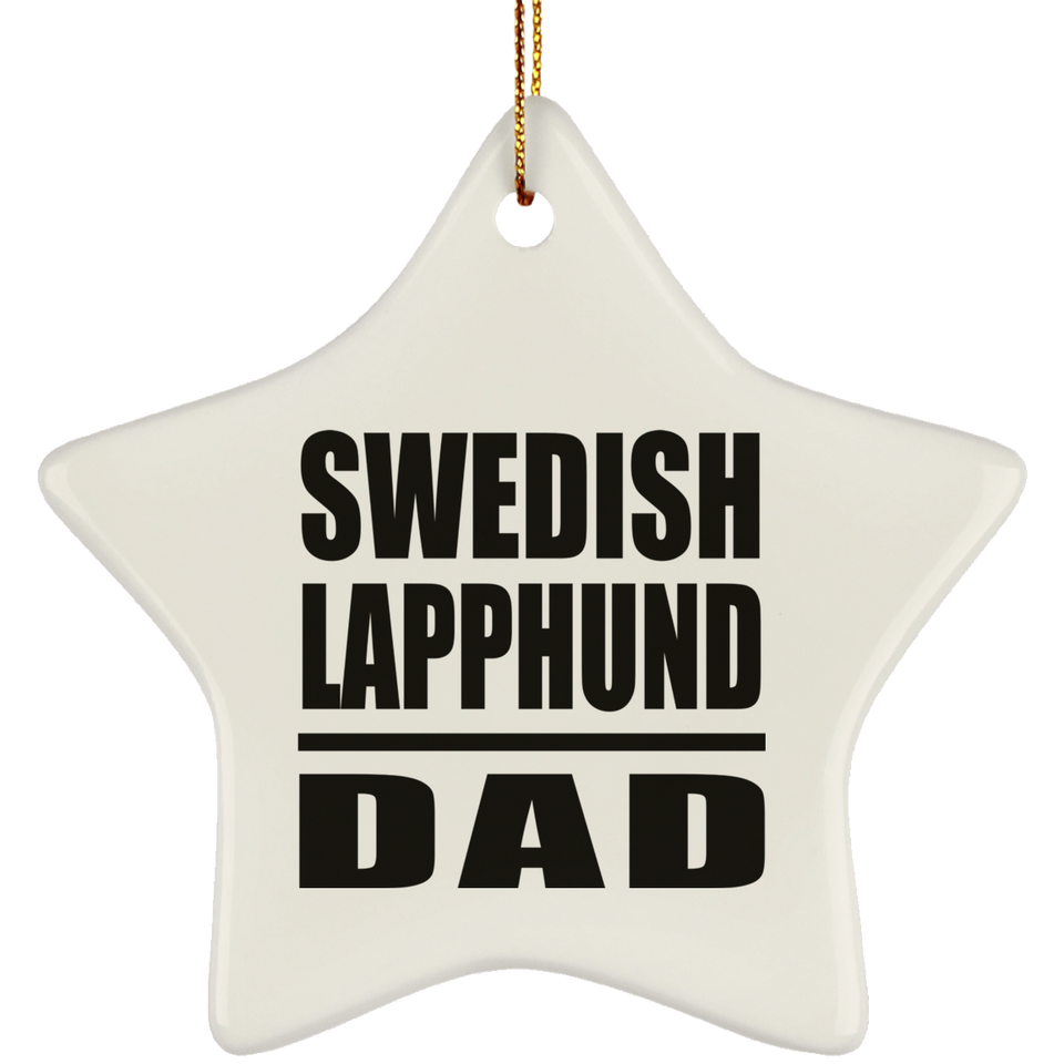 Swedish Lapphund Dad - Star Ornament
