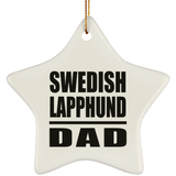 Swedish Lapphund Dad - Star Ornament