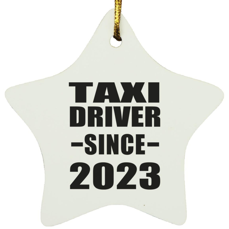 Taxi Driver Since 2023 - Star Ornament