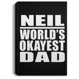 Neil World's Okayest Dad - Canvas Portrait