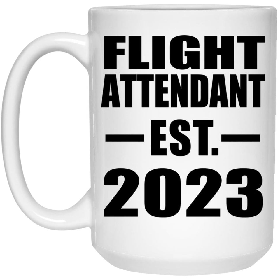 Flight Attendant Established EST. 2023 - 15oz Coffee Mug