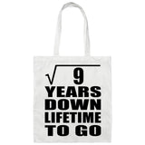 3rd Anniversary Square Root of 9 Years Lifetime To Go - Tote Bag White