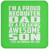 Proud Recruiter Dad Of Awesome Son - Drink Coaster