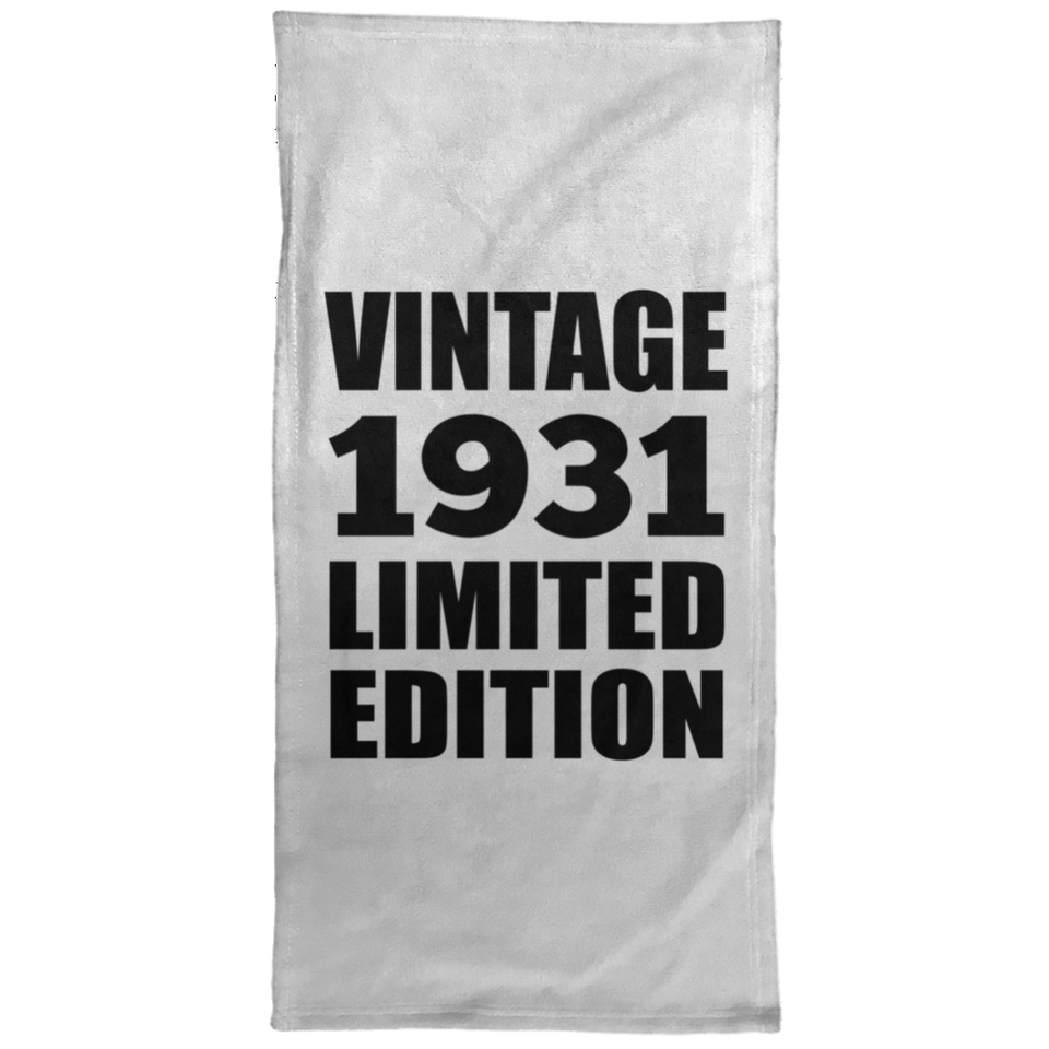 93rd Birthday Vintage 1931 Limited Edition - Hand Towel