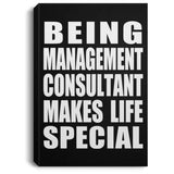 Being Management Consultant Makes Life Special - Canvas Portrait