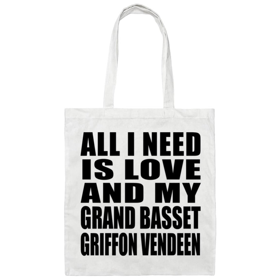 All I Need Is Love And My Grand Basset Griffon Vendeen - Tote Bag White