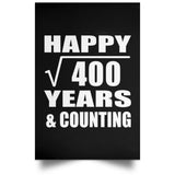 Happy 20th Anniversary Square Root of 400 Years & Counting - Poster Portrait