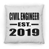 Civil Engineer Established EST. 2019 - Throw Pillow