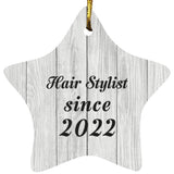 Hair Stylist Since 2022 - Star Ornament F