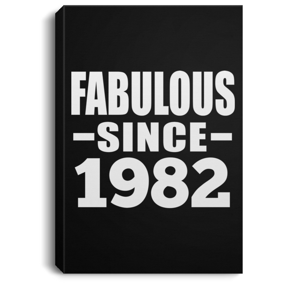 42nd Birthday Fabulous Since 1982 - Canvas Portrait