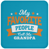 My Favorite People Call Me Grandpa - Drink Coaster