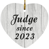 Judge Since 2023 - Heart Ornament F