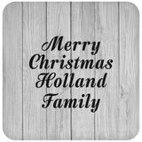 Merry Christmas Holland Family - Drink Coaster F