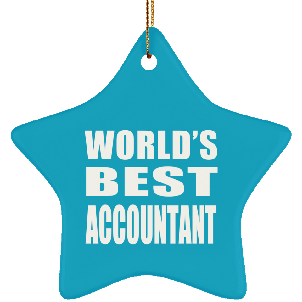 World's Best Accountant - Star Ornament
