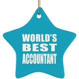 World's Best Accountant - Star Ornament