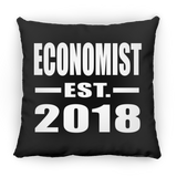 Economist Established EST. 2018 - Throw Pillow Black
