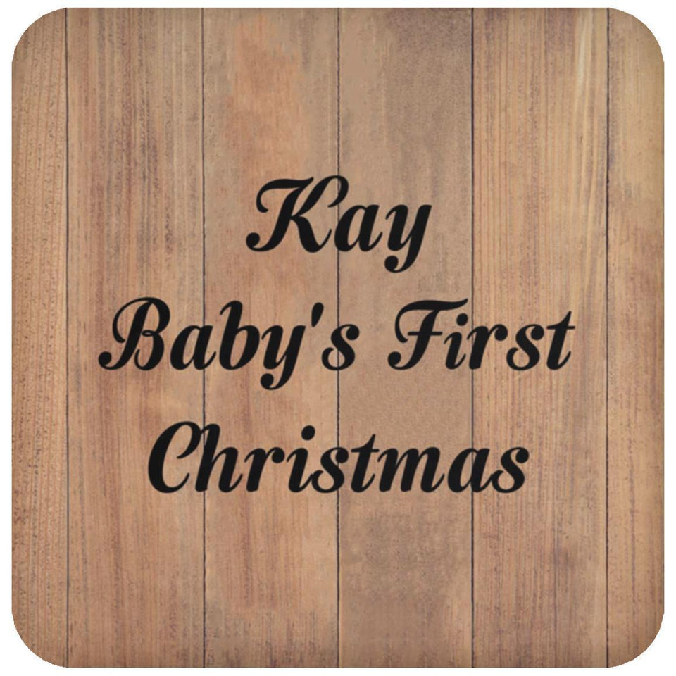 Kay Baby's First Christmas - Drink Coaster C