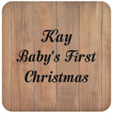 Kay Baby's First Christmas - Drink Coaster C
