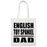 English Toy Spaniel Dad - Tote Bag White