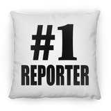 Number One #1 Reporter - Throw Pillow
