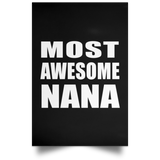 Most Awesome Nana - Poster Portrait
