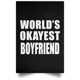 World's Okayest Boyfriend - Poster Portrait
